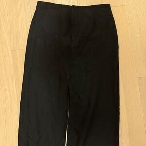 Zara Black Skirt with Front and Back Slit